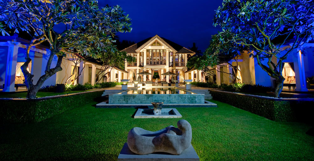 The Ylang Ylang - View of villa from lawn
