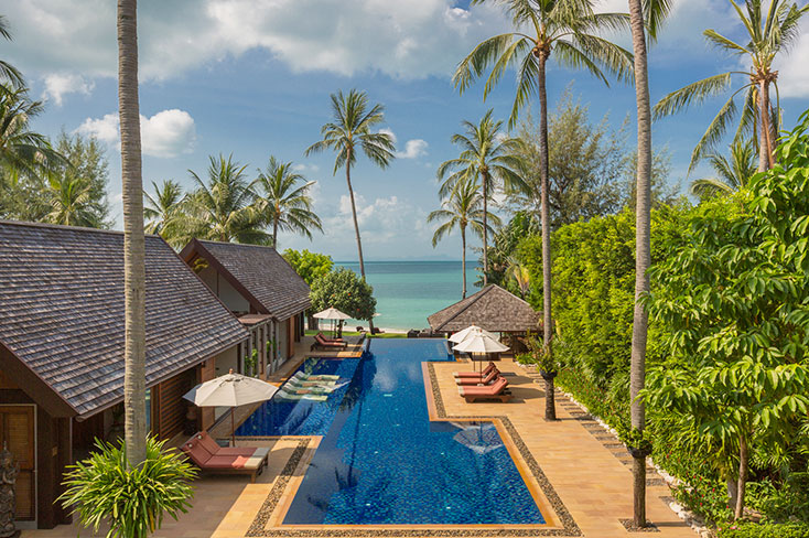 Ban Suriya - Beachfront Villa in Lipa Noi Koh Samui - 6 Bedrooms