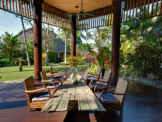 Premium Photo  Interior of Balinese Inspired Outdoor Yoga Deck
